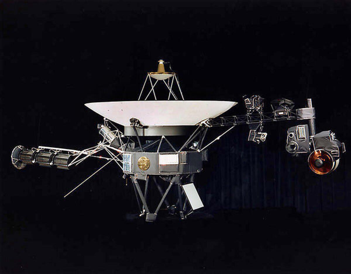 This NASA file image shows one of the two Voyager spacecraft.