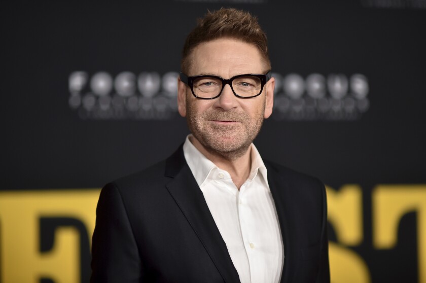 Kenneth Branagh arrives at the premiere of "Belfast" on Monday, Nov. 8, 2021, at the Academy Museum of Motion Pictures in Los Angeles. (Photo by Richard Shotwell/Invision/AP)