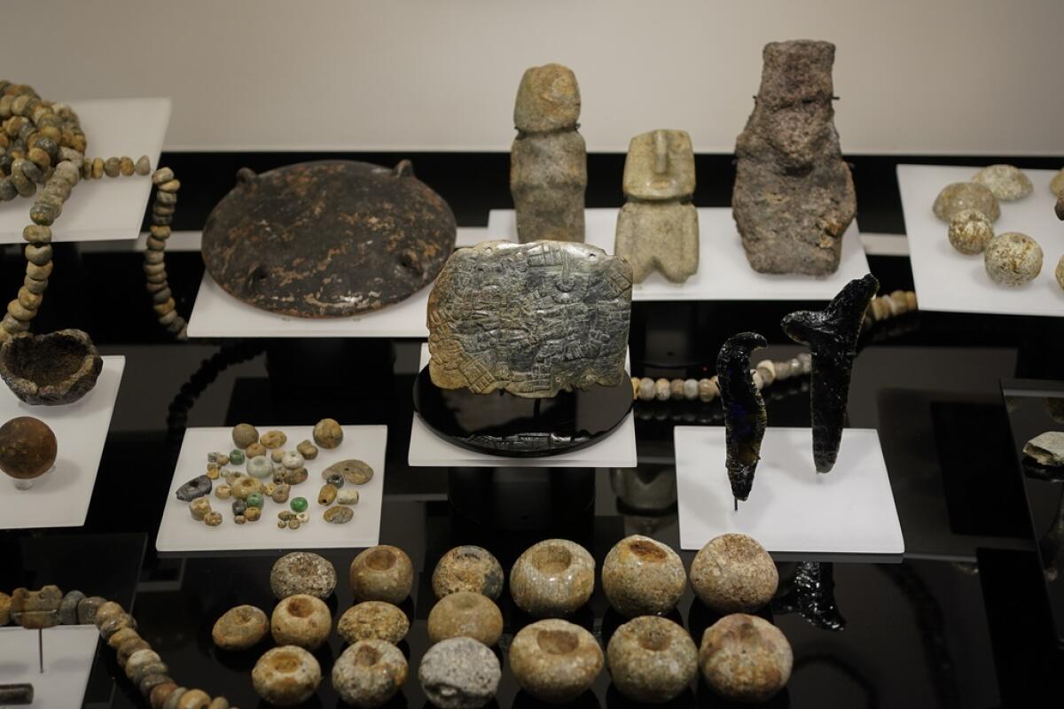 Los objetos arqueológicos descubiertos en las ruinas del Templo Mayor en 1978 