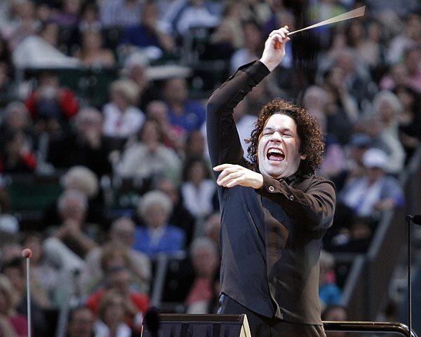 Gustavo Dudamel conducts a concert version of Puccini's "Turandot" at the Hollywood Bowl.
