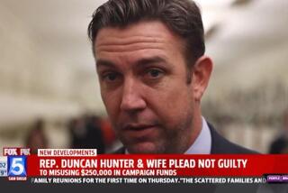 Rep. Duncan Hunter and wife plead not guilty to charges of fraudulent campaign spending