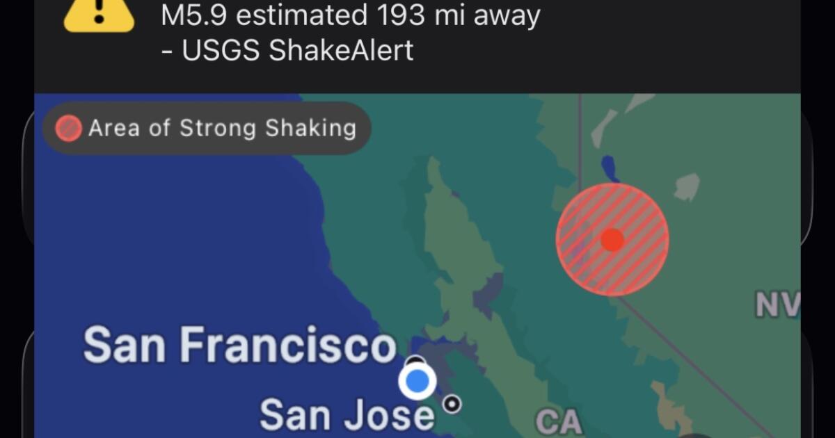 ShakeAlert sends false alarm about magnitude 5.9 earthquake ShakeAlert sends false alarm about magnitude 5.9 earthquake