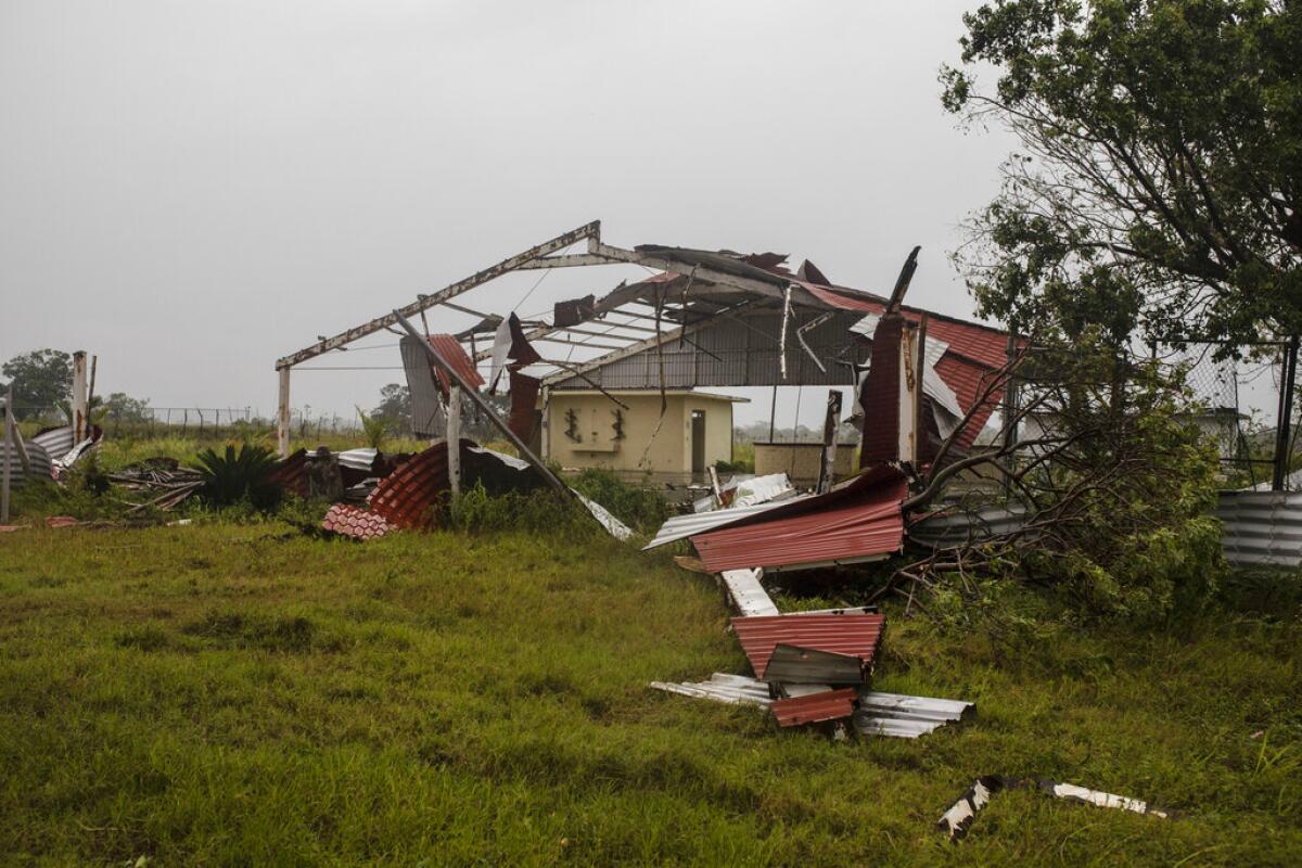 después del paso del huracán Grace, en Tecolutla, estado de Veracruz, México