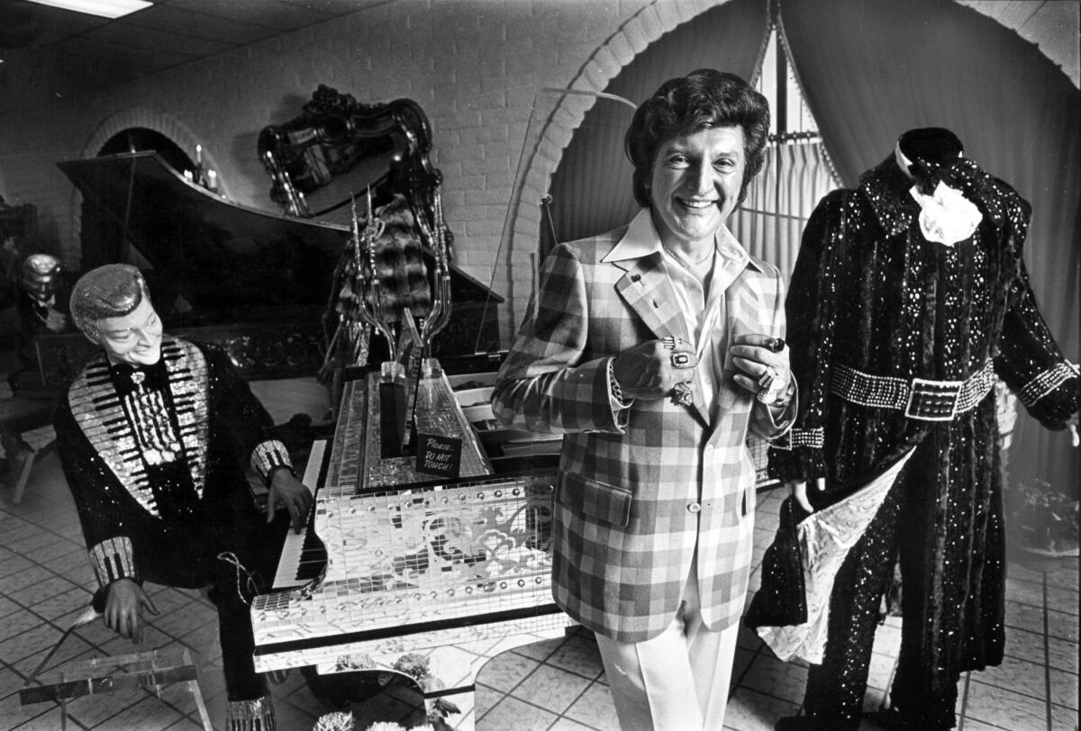 The former Las Vegas mansion of Liberace, seen here at his Liberace Museum in 1979, is for sale. The museum, also in Las Vegas, shut down in 2010.
