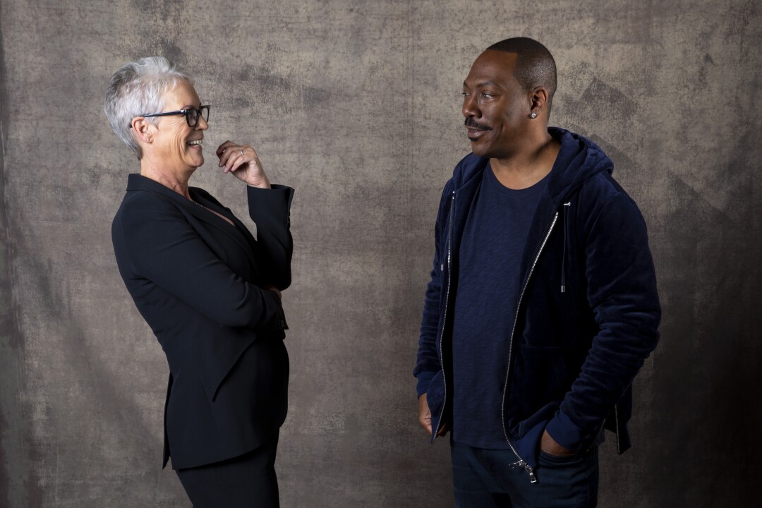 Trading Places Reunion Eddie Murphy Jamie Lee Curtis At Tiff 2019 Los Angeles Times