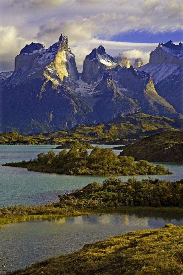 Lake Pehoe in Torres del Paine National Park, Chile.