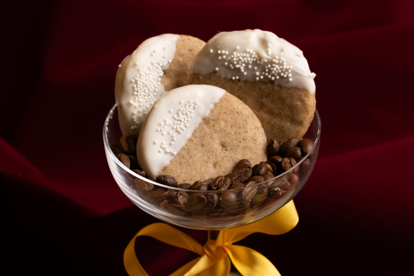 Brown Butter Espresso Shortbread Cookies by Fiona Zhang