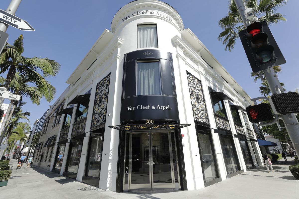 The renovated Van Cleef & Arpels store on Rodeo Drive in Beverly Hills. 