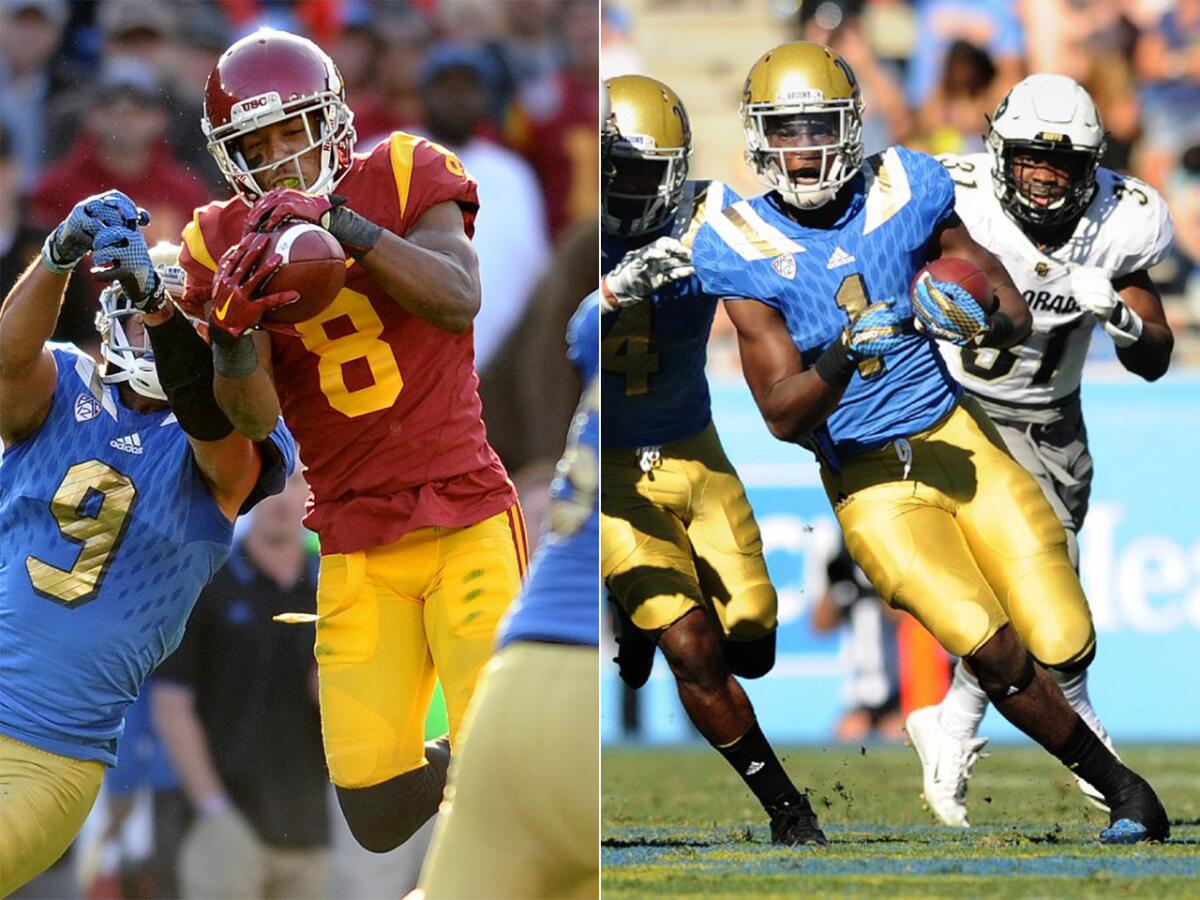 USC cornerback Iman Marshall and UCLA running back Soso Jamabo were among each school's top recruits to sign on National signing day in 2015.