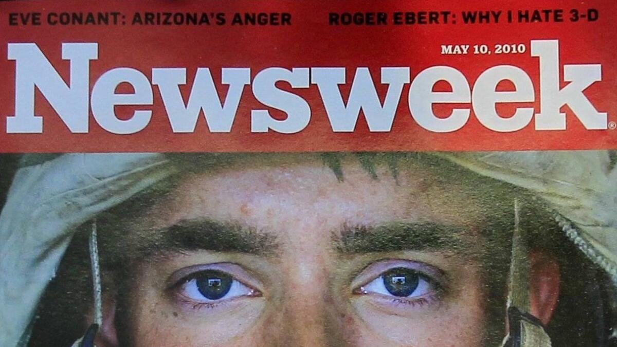 A Newsweek magazine for sale in 2010.
