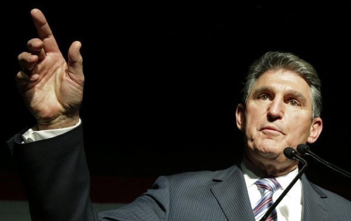 Sen. Joe Manchin of West Virginia supports the 2nd Amendment but has expressed concerns about certain weaponry.