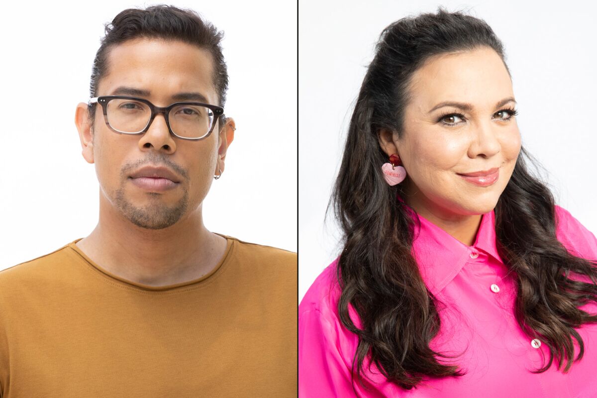 Headshots of "Pose" creator Steven Canals and "One Day at a Time" co-showrunner Gloria Calderon Kellett.