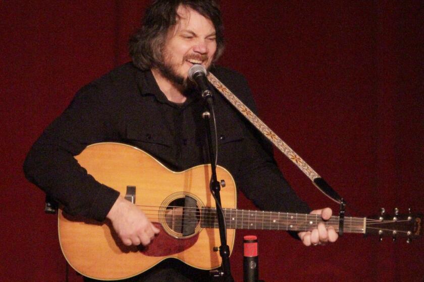 Jeff Tweedy, leader of the band Wilco, performs on the first of his four nights at Largo in Los Angeles.