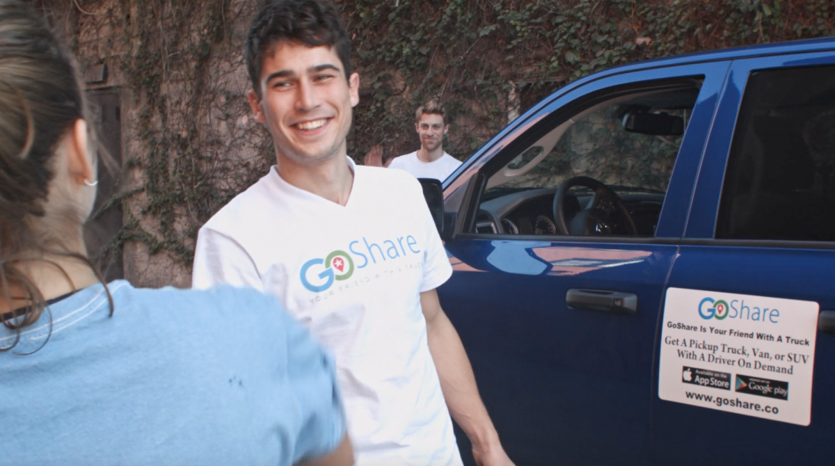 GoShare enables people to rent trucks for hauling large items. (GoShare)