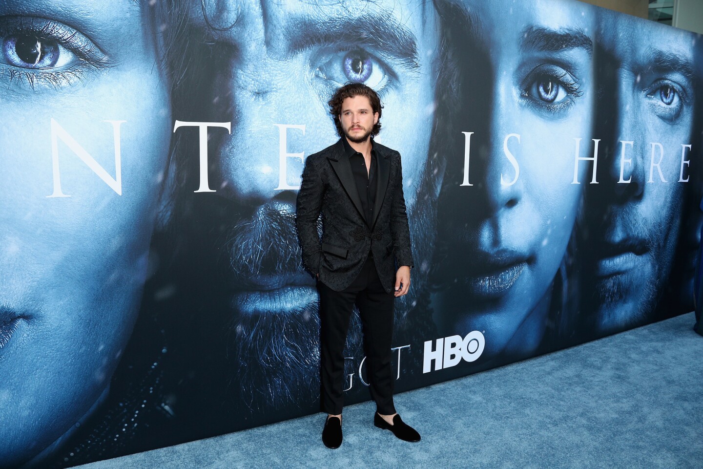 Actor Kit Harington (Jon Snow) attends the premiere of HBO's "Game Of Thrones" season 7 at Walt Disney Concert Hall.