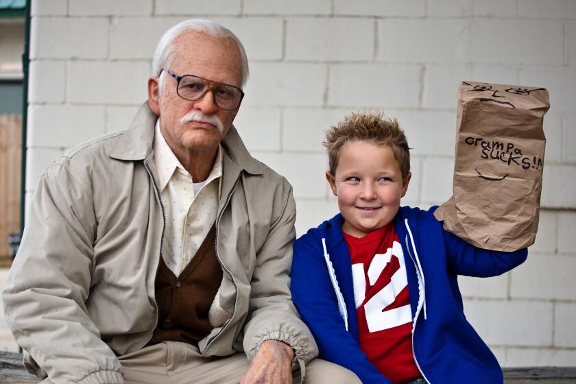 Johnny Knoxville and Jackson Nicoll in "Jackass Presents: Bad Grandpa."