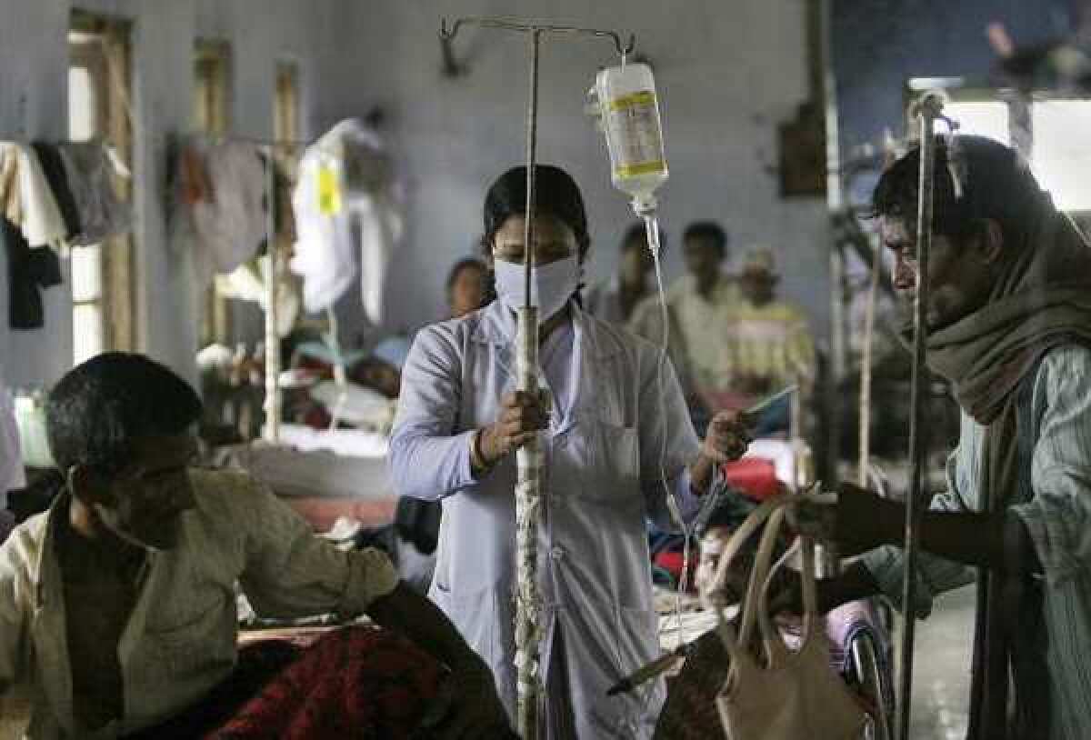 Patients are treated at a government tuberculosis hospital in Gauhati, India, where public health officials in the country have grappled with a strain of TB that does not respond to medication.