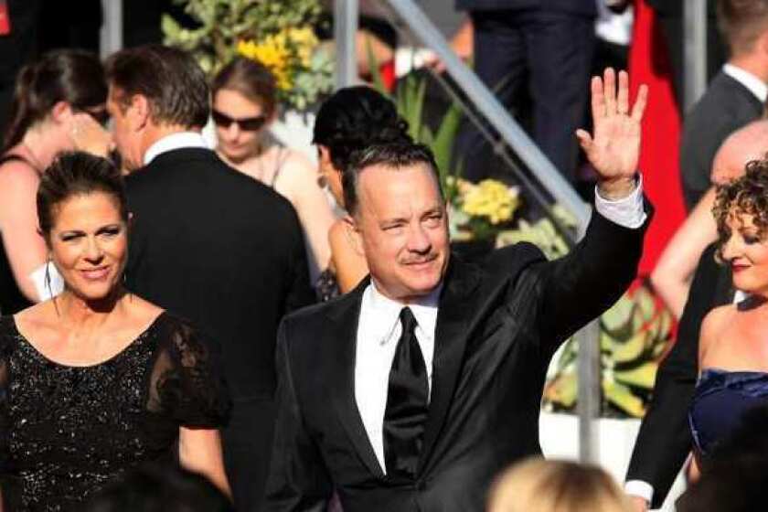 Tom Hanks and Rita Wilson at the Emmy Awards in September.