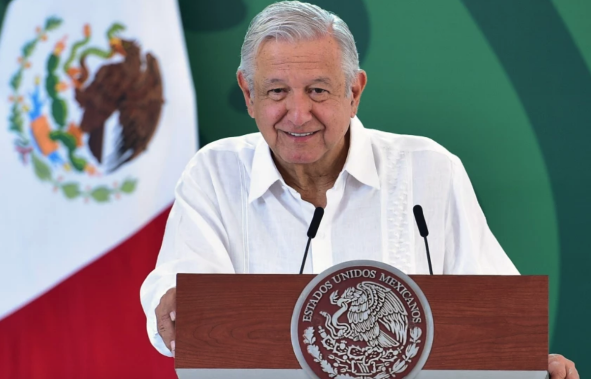 Andrés Manuel López Obrador, durante una rueda de prensa en Cabos San Lucas, en Baja California Sur (México).