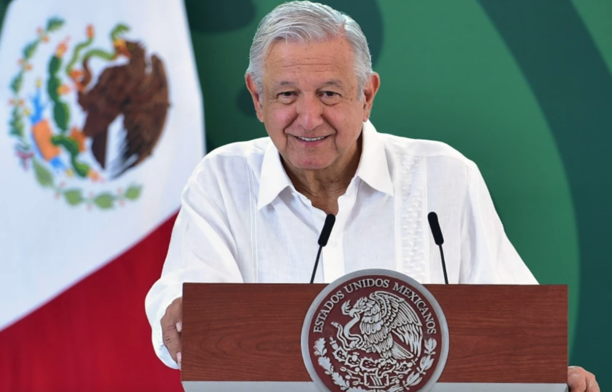 Andrés Manuel López Obrador, durante una rueda de prensa en Cabos San Lucas, en Baja California Sur (México). 