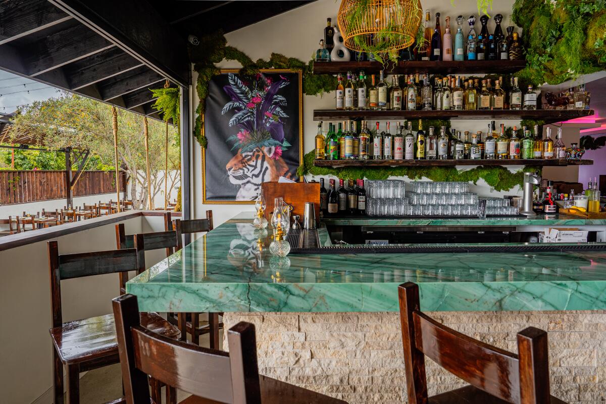 The second-floor bar at El Sueño Restaurant & Bar in Old Town San Diego State Historic Park.