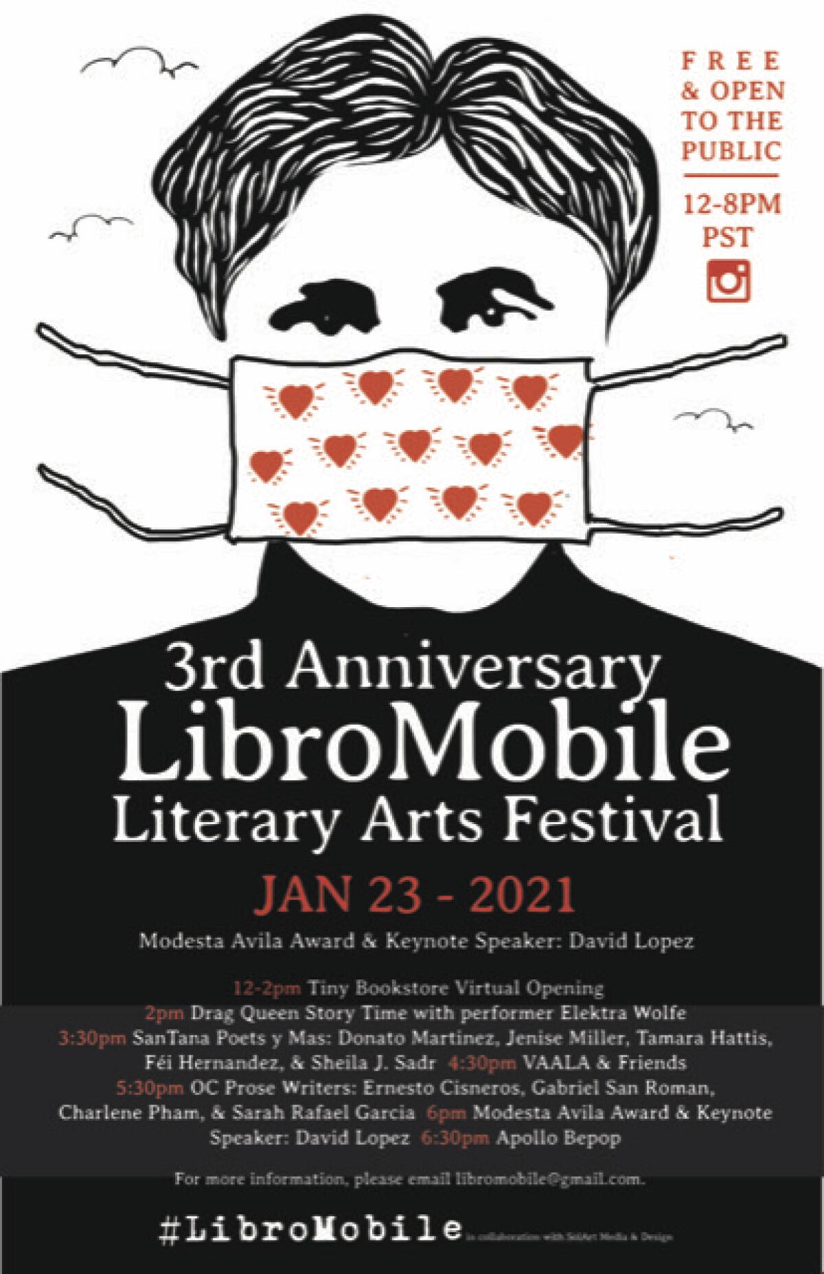 Santa Ana’s LibroMobile will host its third Literary Arts Festival on Jan. 23.