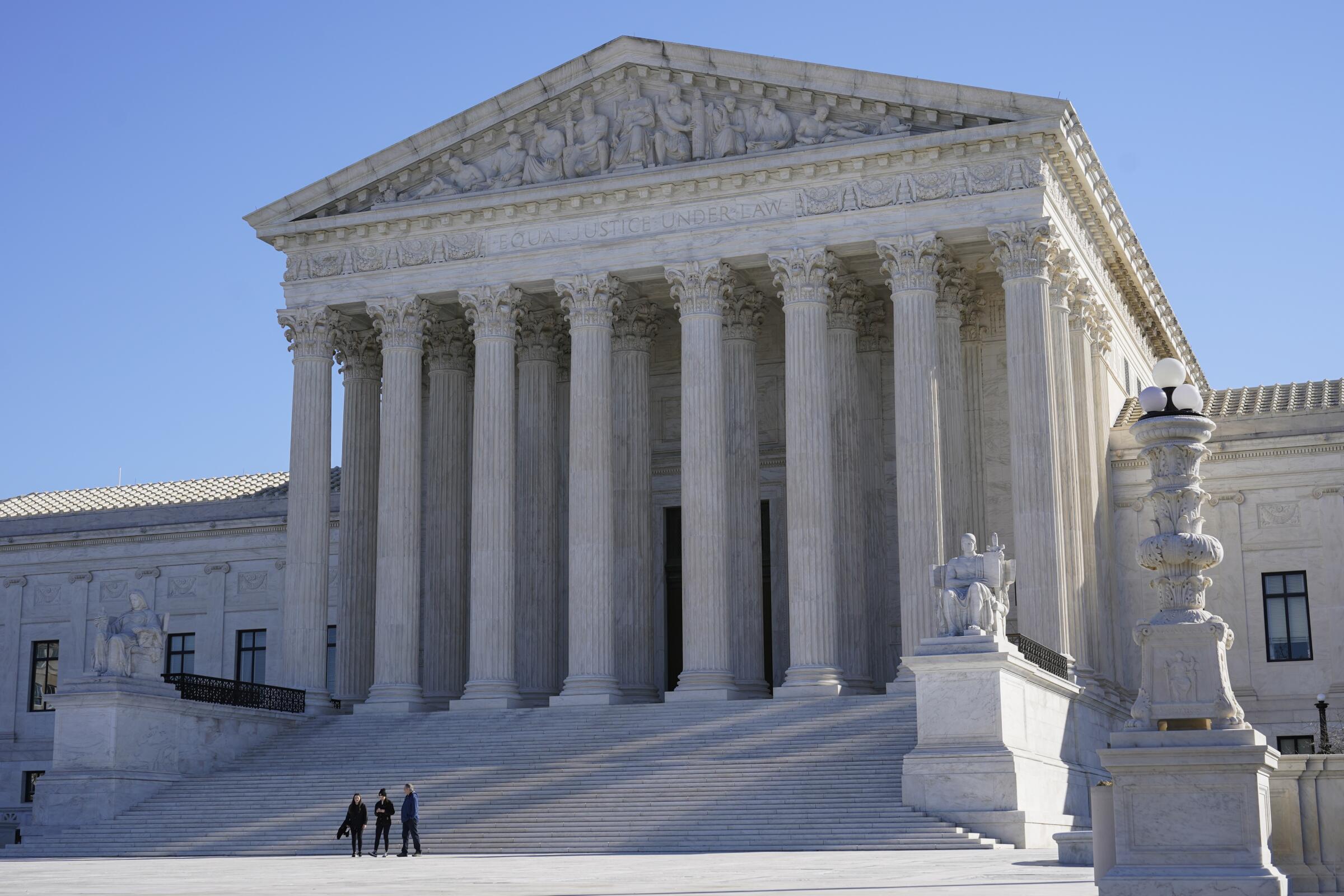 The U.S. Supreme Court building. 