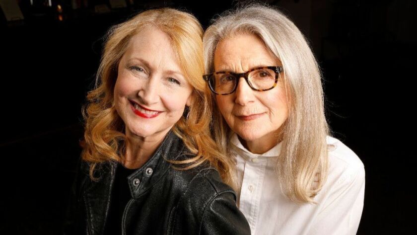"The Party" actress Patricia Clarkson, left, and director Sally Potter.