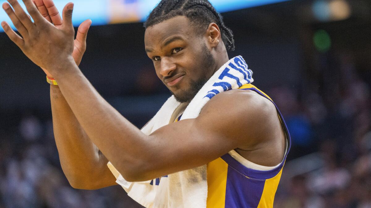 Granderson: Bronny James is seeing the downside of being a nepo baby - Los Angeles Times