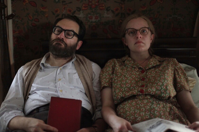 Michael Stuhlbarg and Elisabeth Moss in the movie "Shirley."
