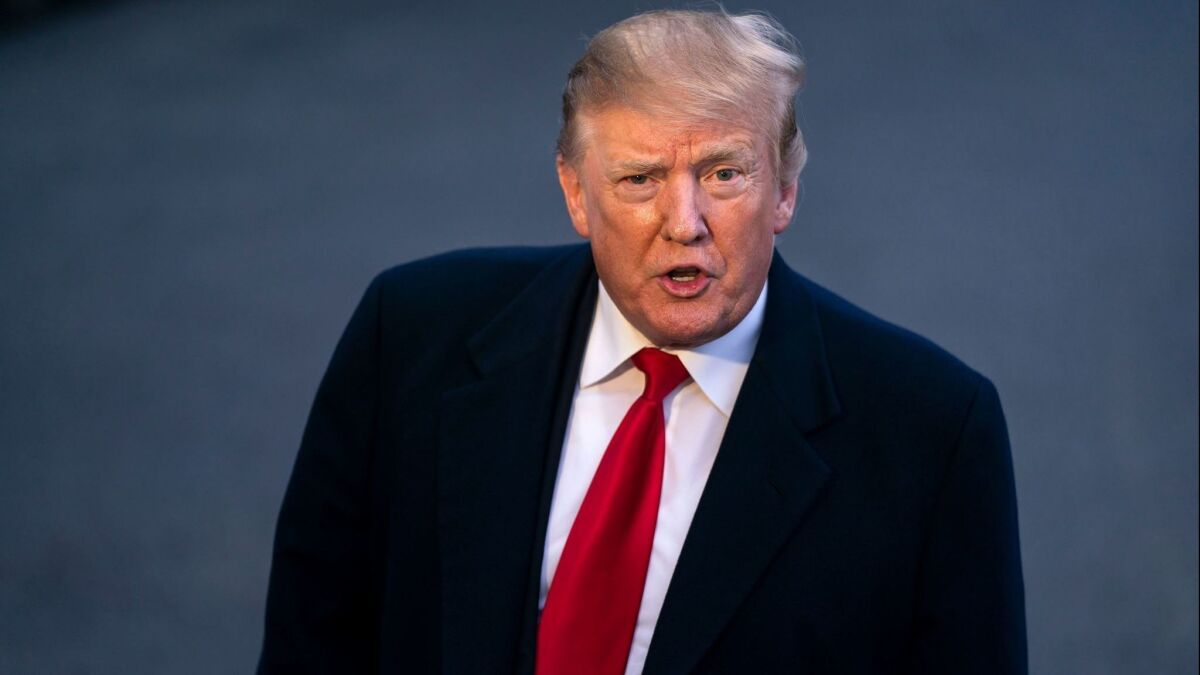 President Donald J. Trump returns to the White House after the Justice Department released a summary of special counsel Robert Mueller's report in Washington on March 24.