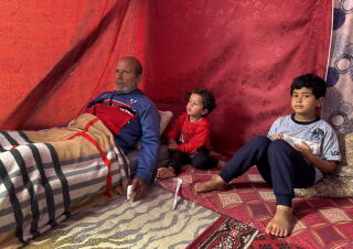 Members of Ramez Abu Daqqa's family.