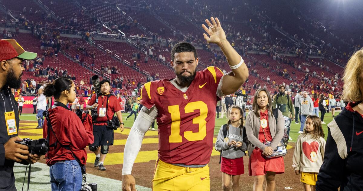 Le quart-arrière de l’USC, Caleb Williams, se déclare candidat au repêchage de la NFL