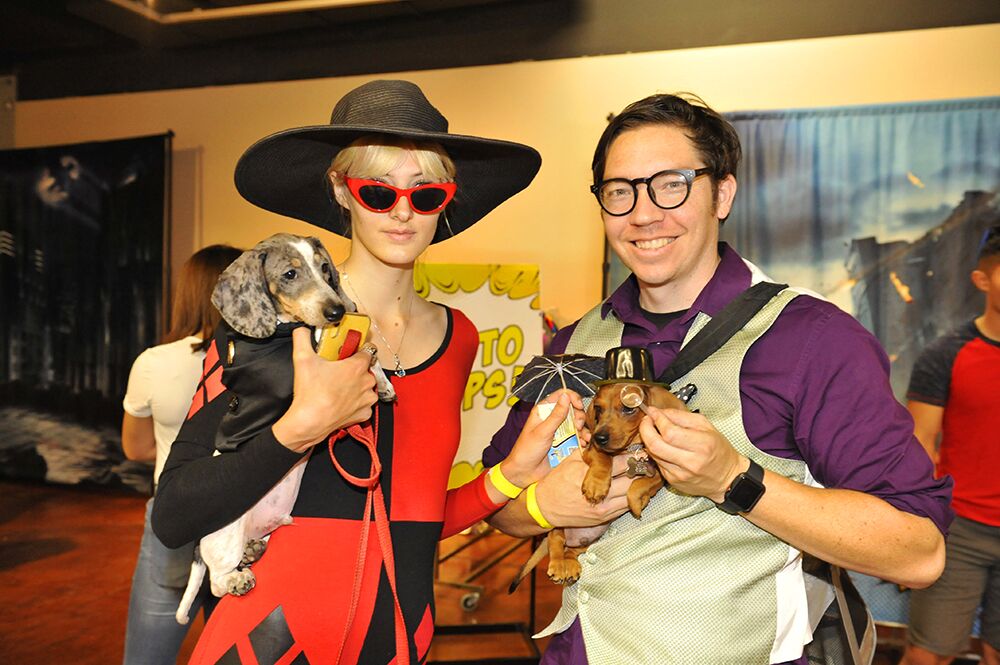 It was a celebration of "pup" culture at PAWmicon, a fundraiser for the Helen Woodward Animal Shelter, at the future home of the Comic-Con Museum in Balboa Park on Sunday, July 7, 2019.