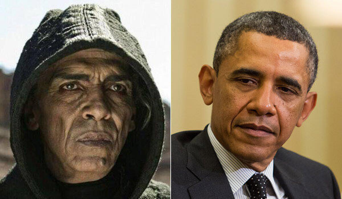 Some viewers of "The Bible" have remarked on the resemblance between Moroccan actor Mehdi Ouzaani and President Obama.