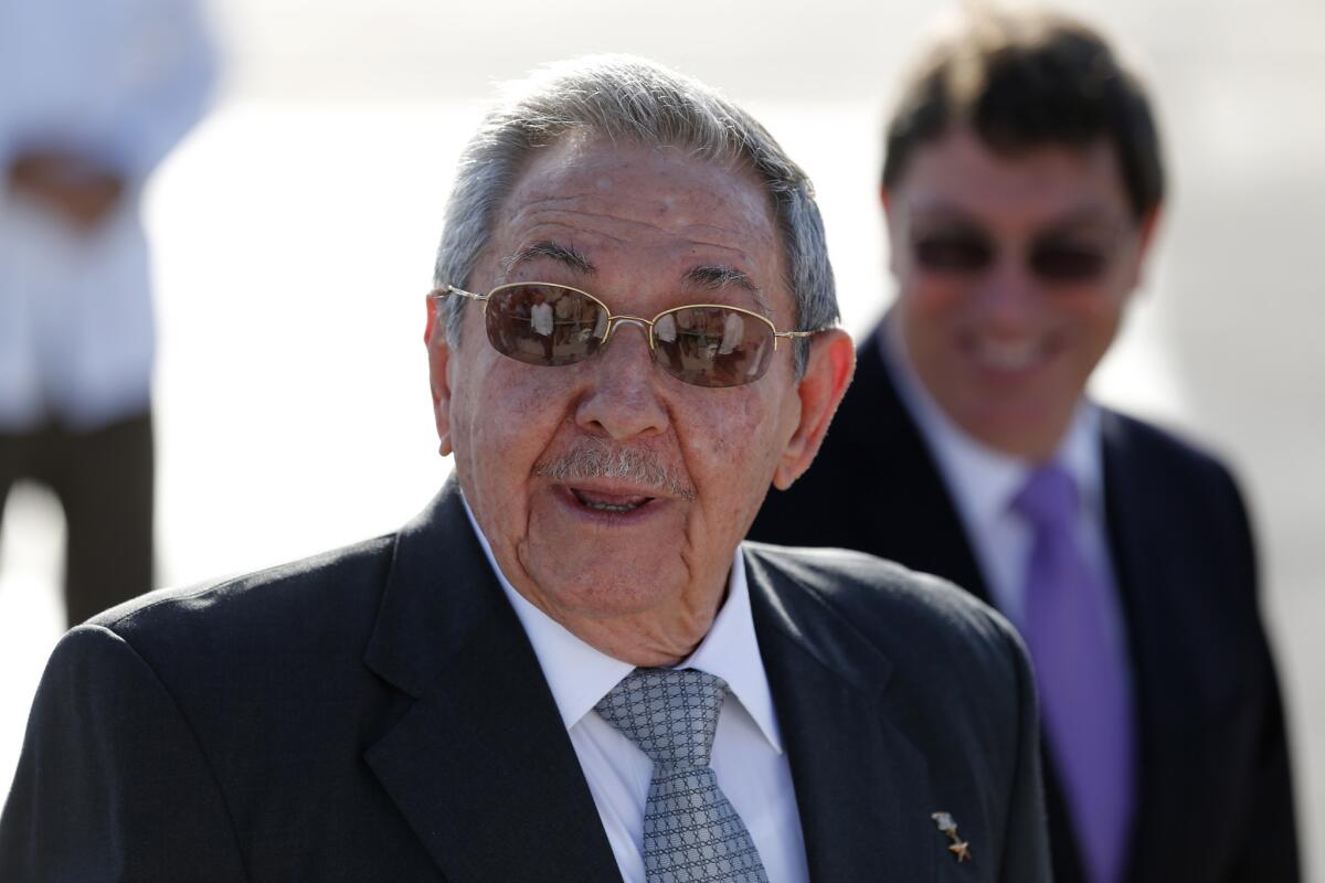 Cuban President Raul Castro in Havana on May 12, 2015.