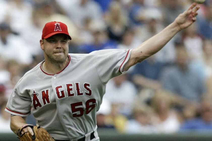 Jarrod Washburn pitched for the Angels from 1998 to 2005.