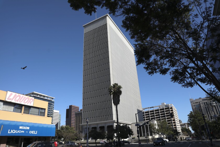 A view of the 101 Ash Street building in Downtown San Diego on Monday, June 20, 2022. 