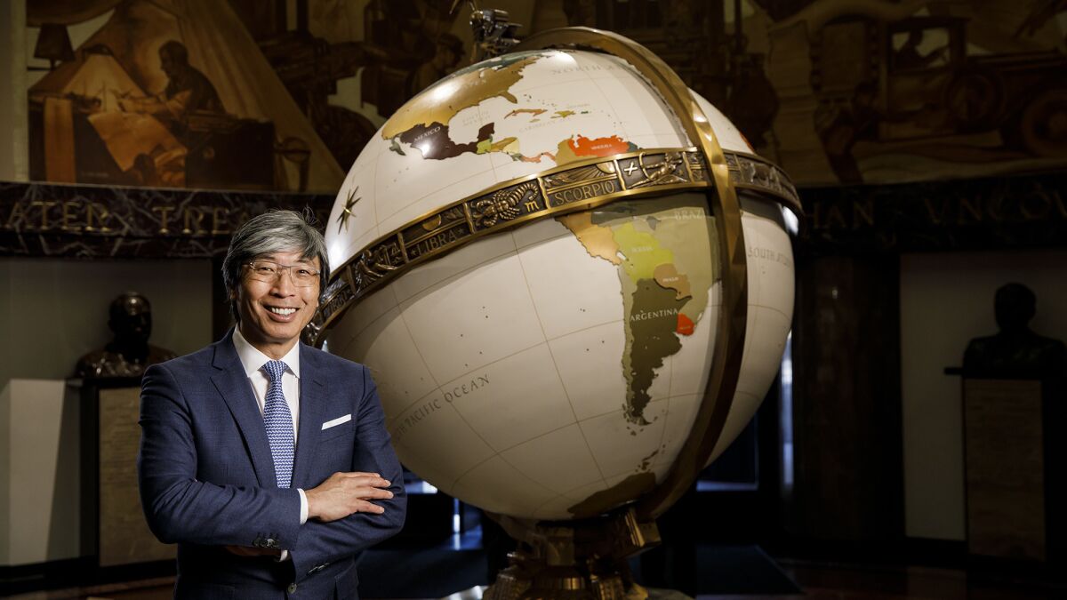 Dr. Patrick Soon-Shiong takes ownership of the Los Angeles Times on Monday.