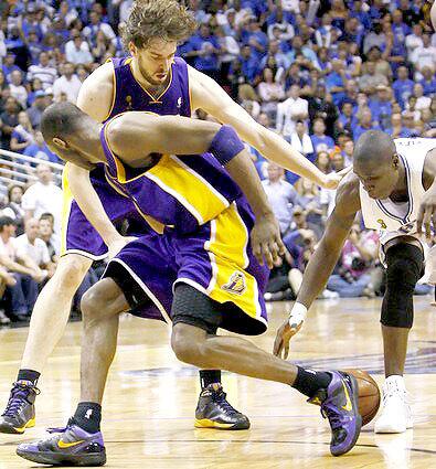 Kobe Bryant, Pau Gasol, Mickael Pietrus