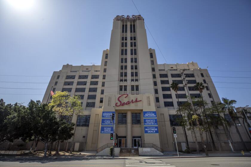 LOS ANGELES, CA - MARCH 18: The Sears in Boyle Heights is set to close in April after nearly 94 years in business. The first floor is still being used as a store where everything including fixtures is being liquidated. The store opened in 1927 and closed in 1992. Photographed on Thursday, March 18, 2021 in Los Angeles, CA. (Myung J. Chun / Los Angeles Times)
