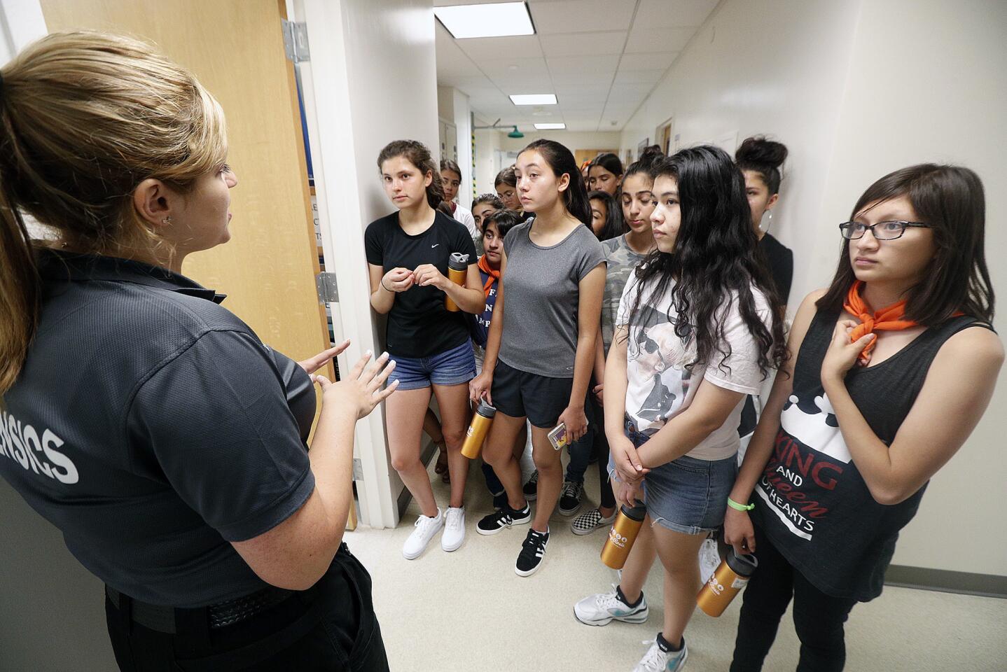 Photo Gallery: YWCA's Camp Rosie tours Glendale Police Department and Glendale City Hall