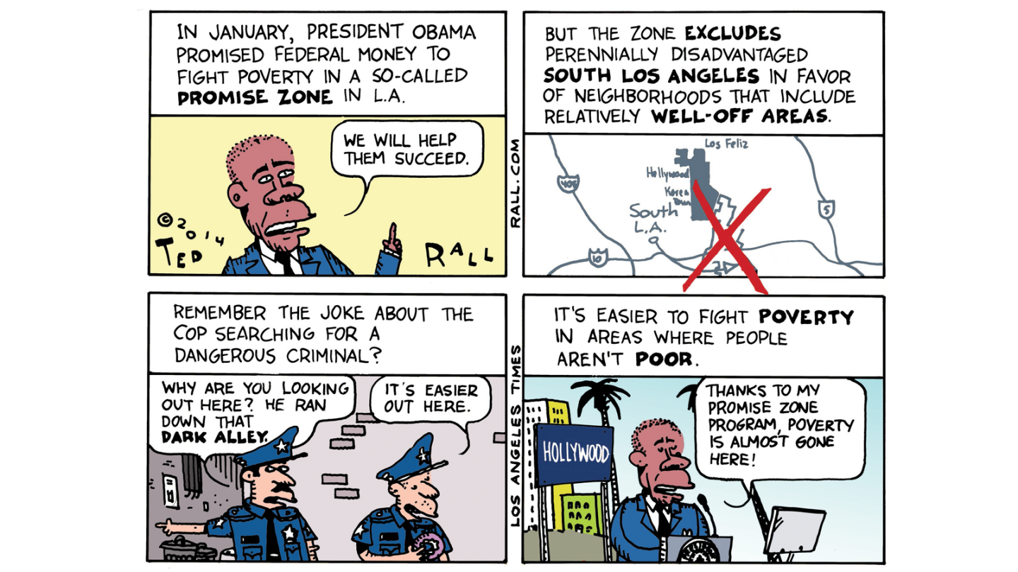 On Obama's Promise Zone in L.A. missing part of disadvantaged South Los Angeles ...