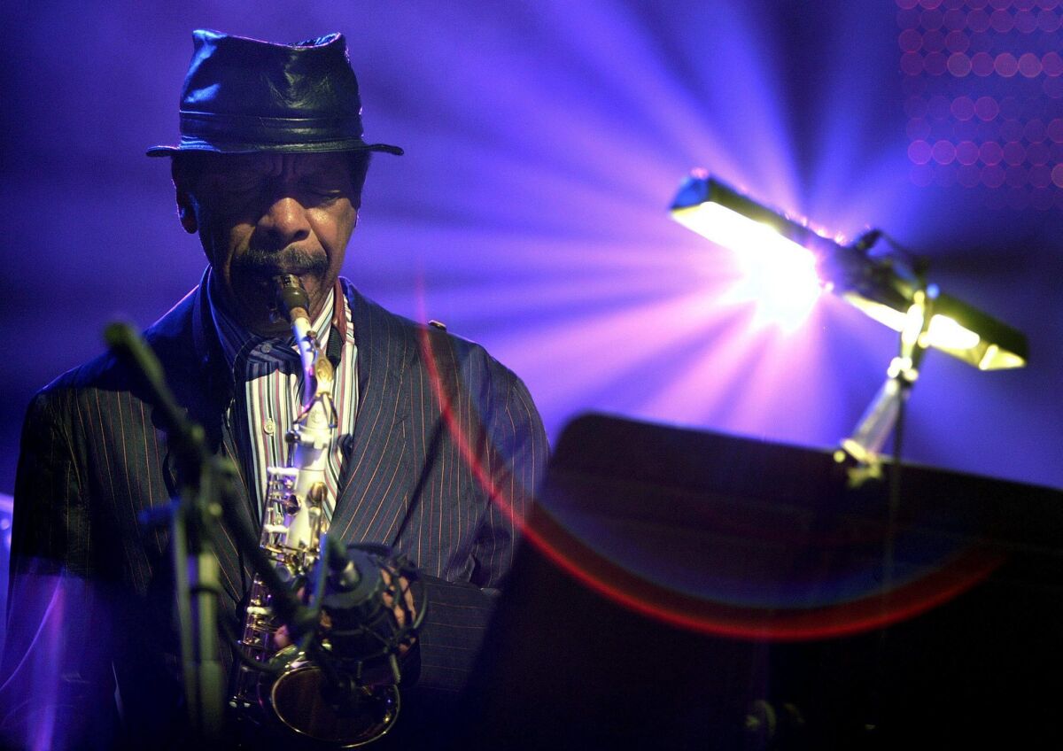 Saxophonist Ornette Coleman, who died Thursday, performing during the "Hommage to Nesuhi Ertegun" at the 40th Montreux Jazz Festival in Montreux, Switzerland, in 2006.