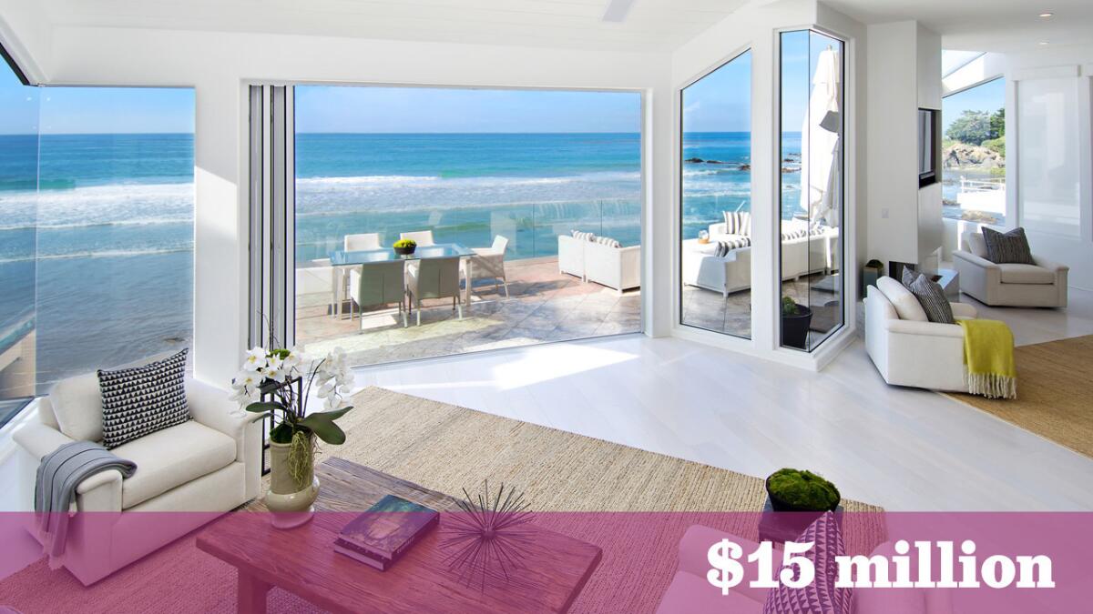 Former Rob Report chief executive and current vice chairman Bill Curtis is asking $15 million for his oceanfront home in Malibu's Broad Beach area.