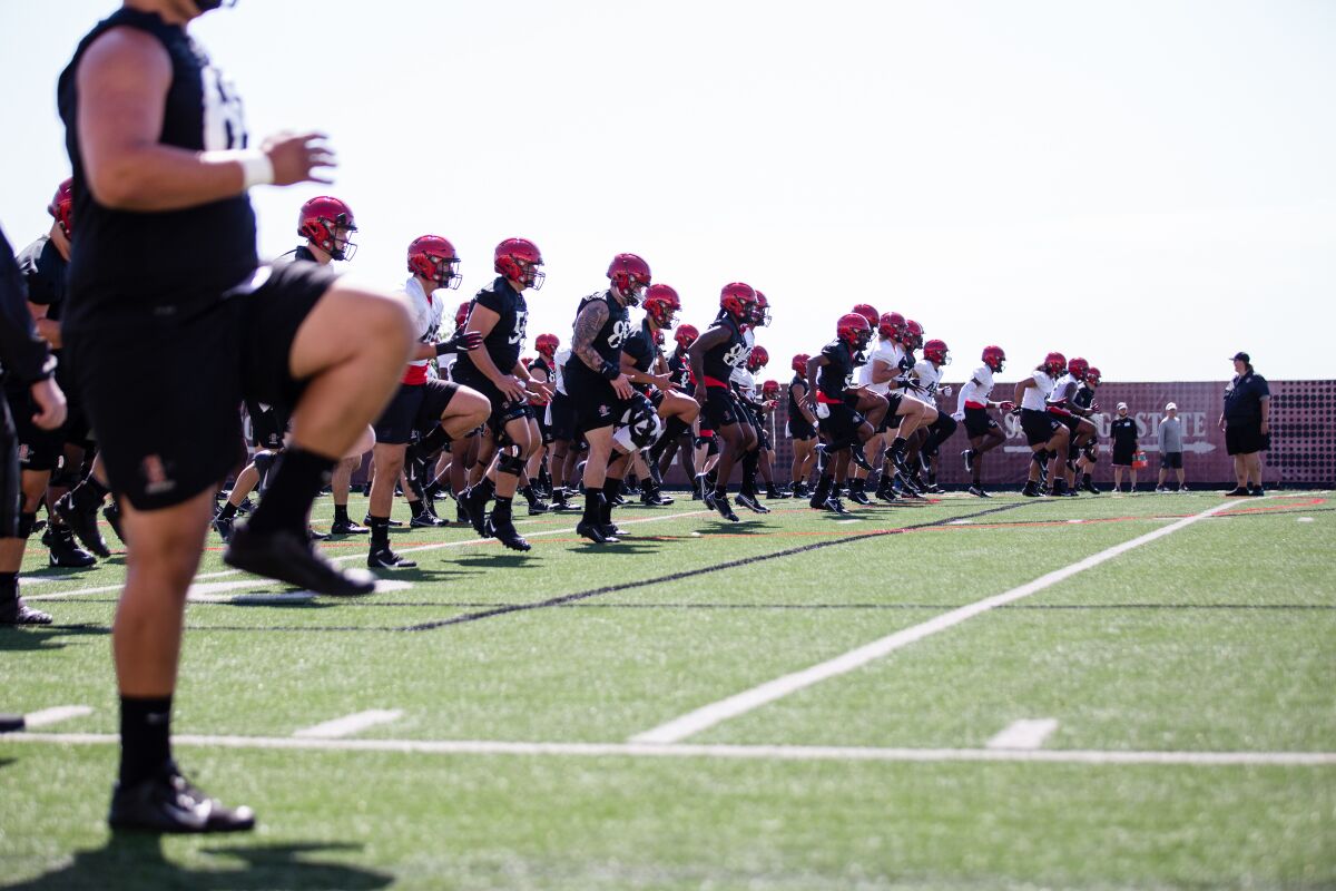 Aztecs football roster reconstruction as 2022 spring practice