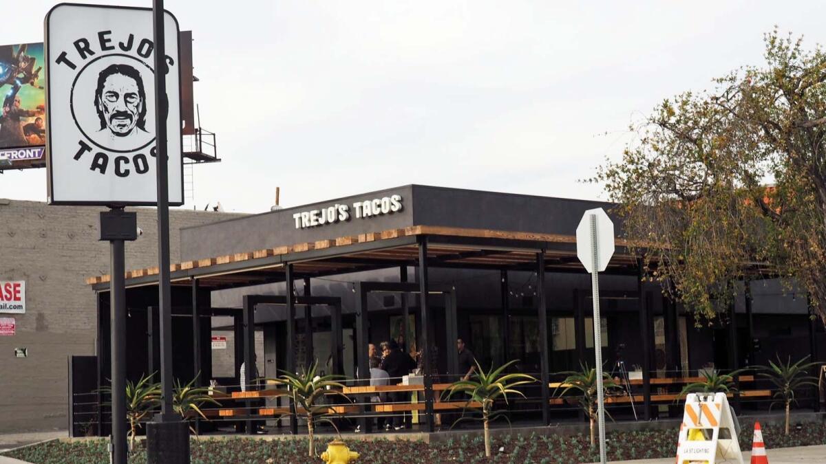 Trejo's Tacos on La Brea Avenue.