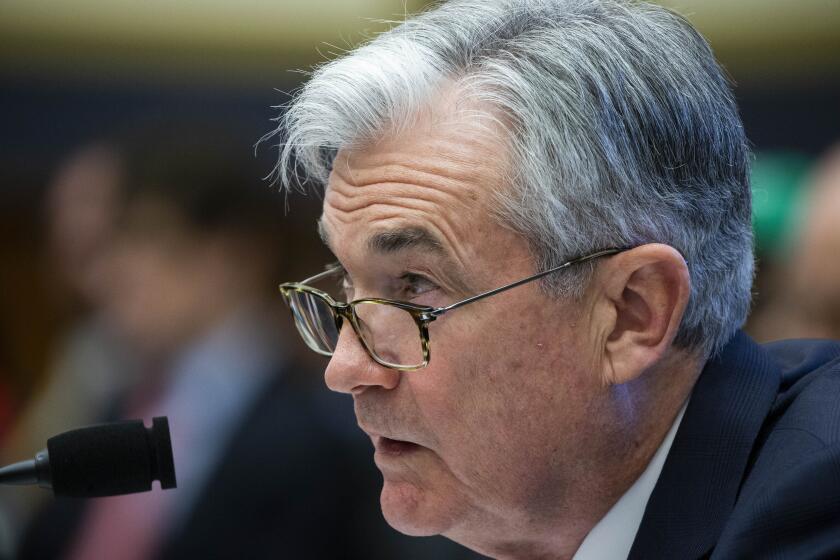 Federal Reserve Chairman Jerome Powell testifies before the House Committee on Financial Services, on Capitol Hill, Tuesday, Feb.11, 2020 in Washington. (AP Photo/Alex Brandon)