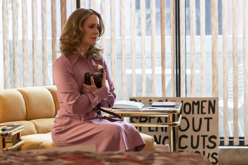 MRS. AMERICA -- "Houston" --Episode 8 (Airs May 20) Pictured: Sarah Paulson as “Alice”.