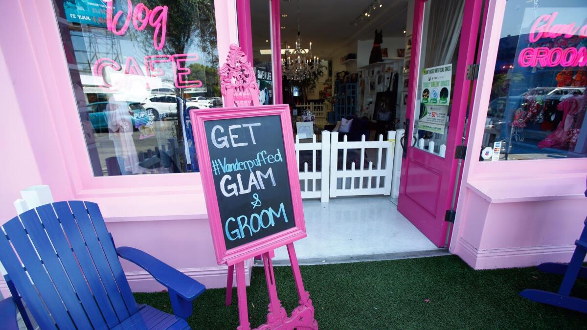 Exterior of Vanderpump Dogs in Los Angeles.